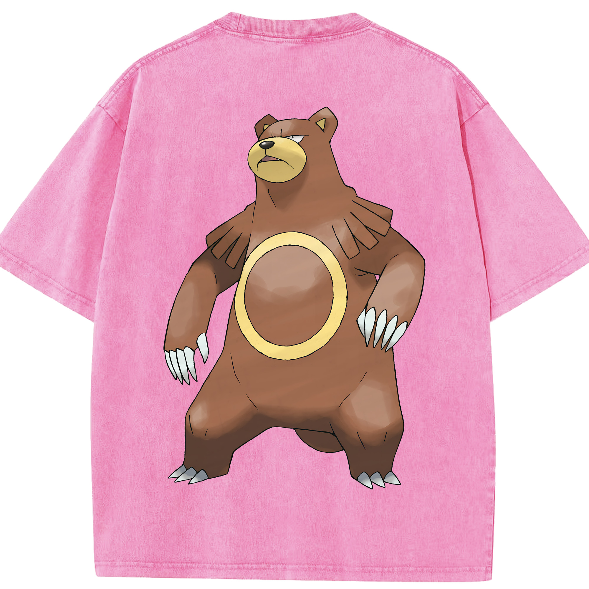 （画像用） ポケットモンスター Pokémon 綿100% ヴィンテージ風 半袖Tシャツ（背面プリント）